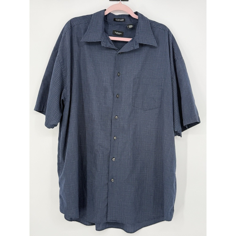 Van Heusen Men's Short Sleeve Button Up 2XLT